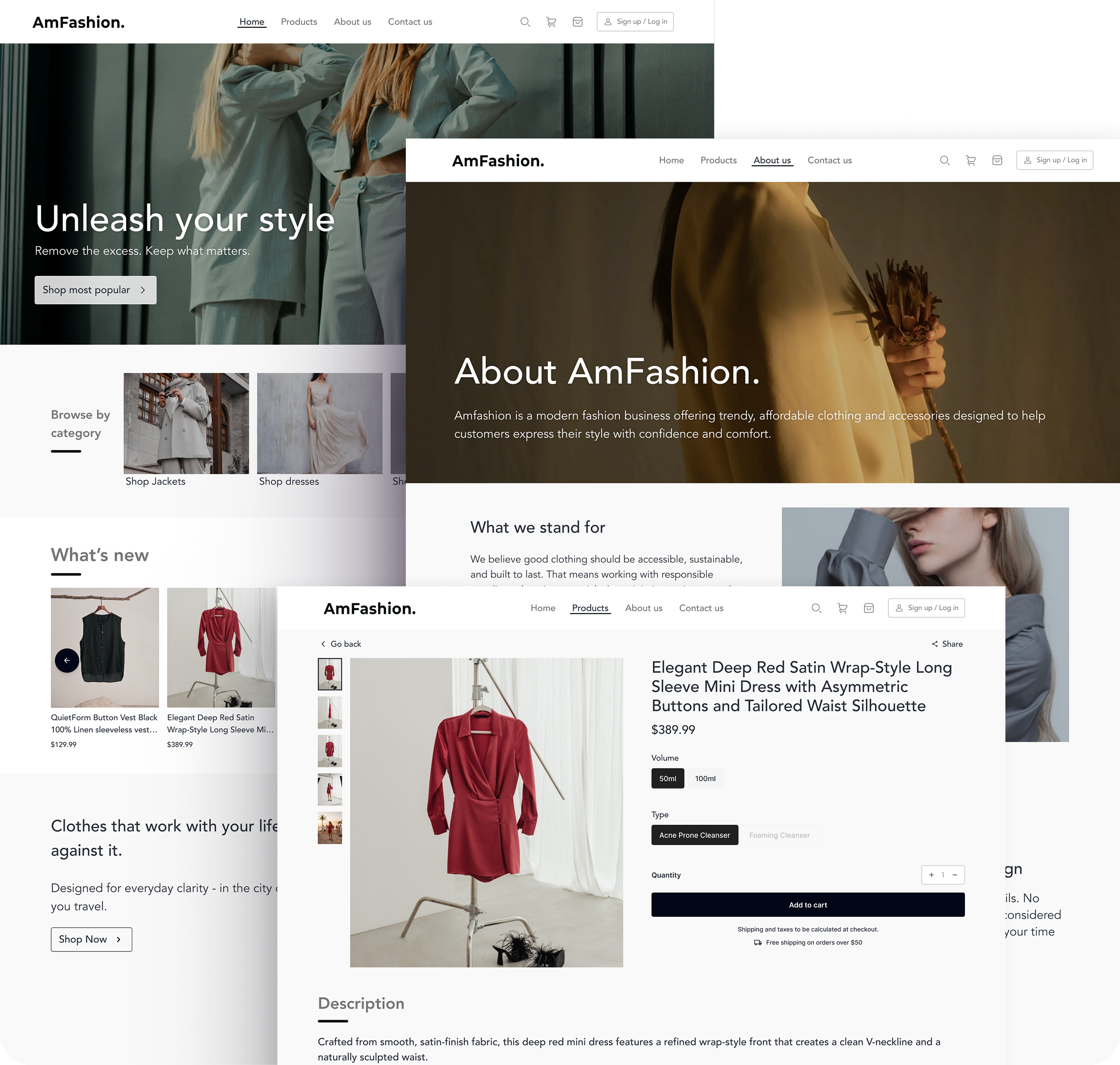 Dashboard and storefront preview